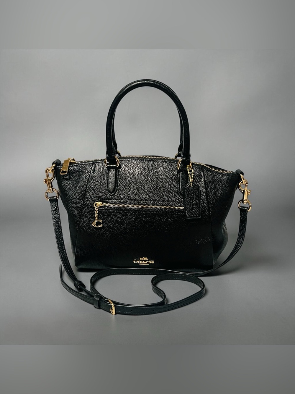 Coach Elise Pebble Leather Satchel - Picture 1 of 12